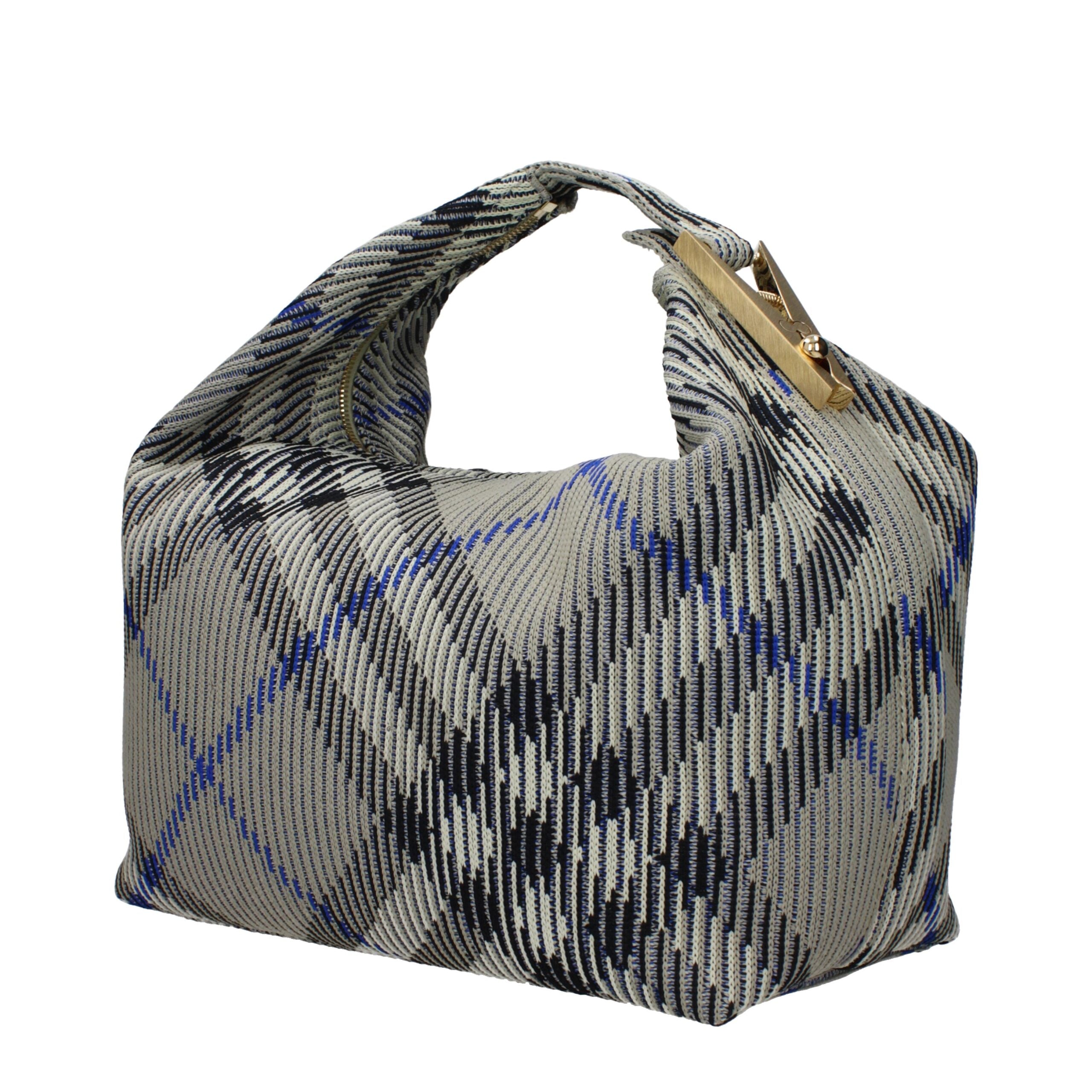 Green Synthetic Handbag with Zip Closure
