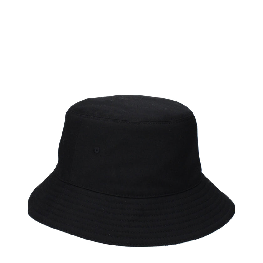 Black Fabric Bucket HatDescription: The product with MPN 8083528 and code F82508 fabric in black is a hats designed by Burberry. It has features like back logo. Additional Info: Composition: 66% polyester – 34% cotton MPN: 8083528 New collection: New Coll
