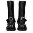 Black Leather BootsDescription: The product with MPN 8077392 and code F82845 leather in black is a boots designed by Burberry. Additional Info: Style: Casual Closing type: Buckle Closure Shoe sole: Leather Heel height: 3.5 cm Shoe tip: Round toe Heel type
