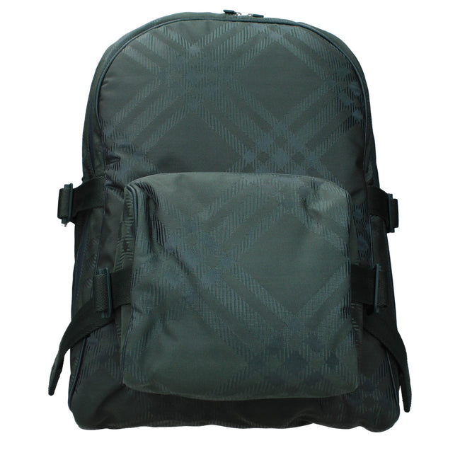 Green Fabric BackpackDescription: The product with MPN 8080841 and code F81781 fabric in green is a backpacks and bumbags designed by Burberry. It has features like side detail, back adjustable straps. Additional Info: Style: Casual Bag size: Large Strap