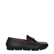 Black Leather Slip-On LoafersDescription: The product with MPN 10139601A006931B00E and code F82958 leather in black is a loafers designed by Versace. It has features like back logo, front detail. Additional Info: Color details: Gold Style: Stylish Materia