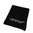 Black Wool ScarfDescription: The product with MPN OMMA052KNI0011001 and code F83006 wool in black is a scarves designed by Off-White. It has features like front logo. Additional Info: Measurements: 40×180 cm Composition: 100% Wool Secondary color: White M