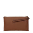 Brown Leather Clutch BagDescription: The product with MPN 35S4GTVW3LLUGGAGE and code F83408 leather in brown is a clutches designed by Michael Kors. It has features like front logo.Brown Leather Clutch Bag${tagsMichael KorsAulae Brown Leather Clutch Bag M