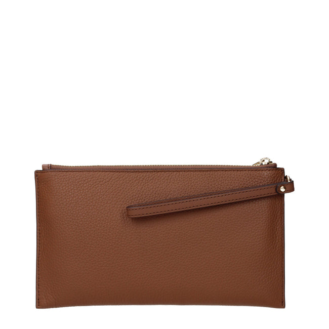 Brown Leather Clutch BagDescription: The product with MPN 35S4GTVW3LLUGGAGE and code F83408 leather in brown is a clutches designed by Michael Kors. It has features like front logo.Brown Leather Clutch Bag${tagsMichael KorsAulae Brown Leather Clutch Bag M