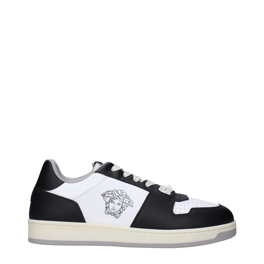 White Leather Low Top SneakersDescription: The product with MPN 10133771A115542B020 and code F83436 leather in white is a sneakers designed by Versace. It has features like front logo, back logo.White Leather Low Top Sneakers${tagsVersaceAulae White Leath