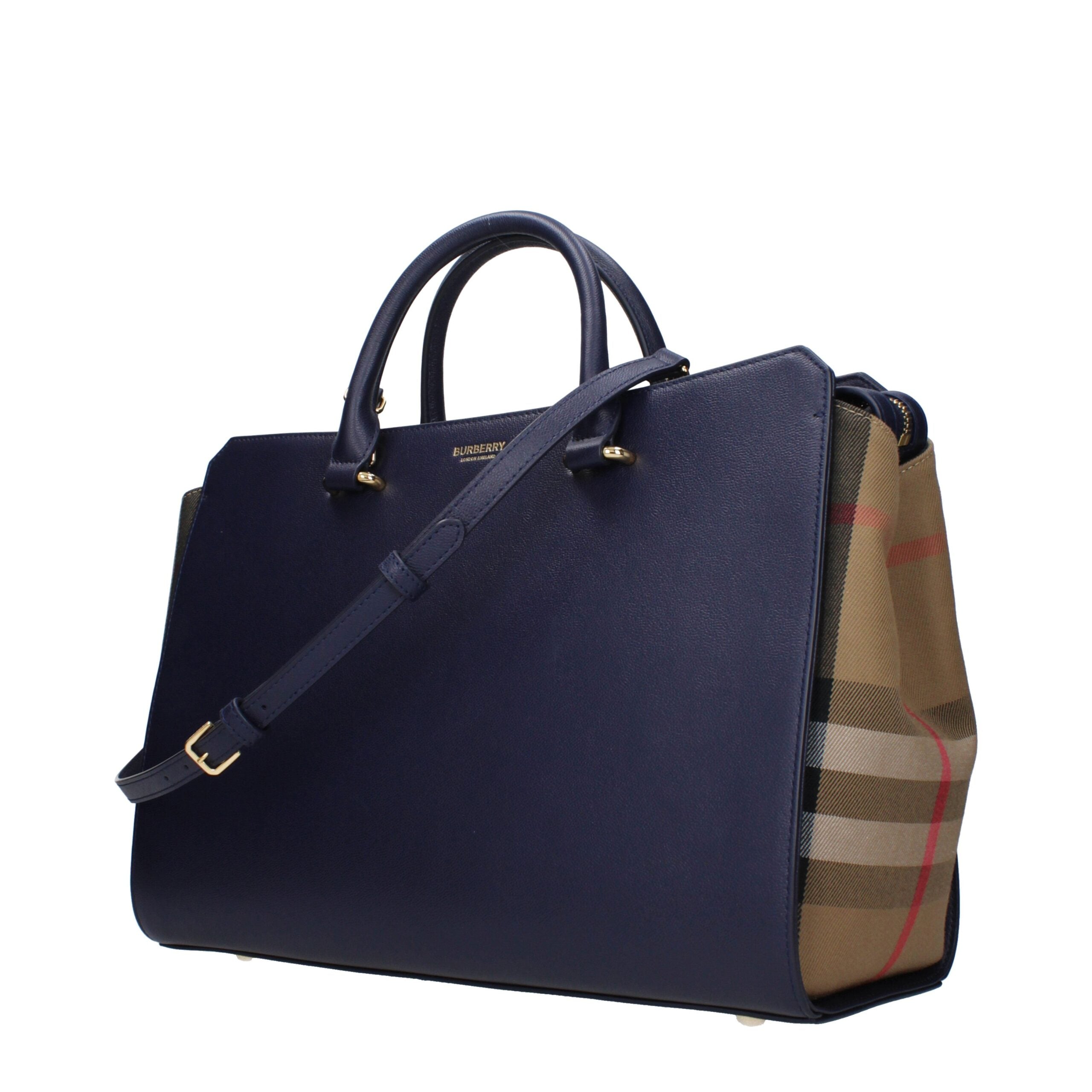 Blue Leather HandbagDescription: The product with MPN 80844MEDIA77 and code F83130 leather in blue is a handbags designed by Burberry. It has features like front logo, adjustable shoulder, removable shoulder.Blue Leather Handbag${tagsBurberryAulae Blue Le