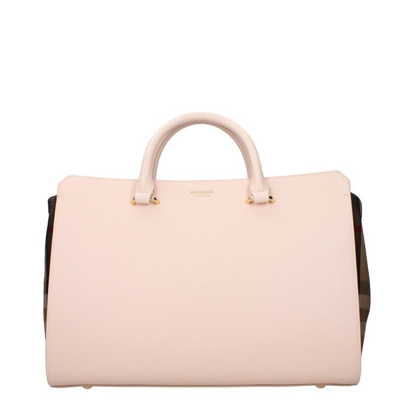 Pink Leather HandbagDescription: The product with MPN 80844MEDIA79 and code F83130 leather in pink is a handbags designed by Burberry. It has features like front logo, adjustable shoulder, removable shoulder.Pink Leather Handbag${tagsBurberryAulae Pink Le
