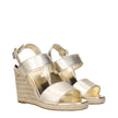 Gold Leather Wedge SandalsDescription: The product with MPN 1XZ69204C095F0846 and code F83676 leather in gold is a wedges designed by Prada. It has features like vintage effect.Gold Leather Wedge Sandals${tagsPradaAulae Gold Leather Wedge Sandals PradaAul