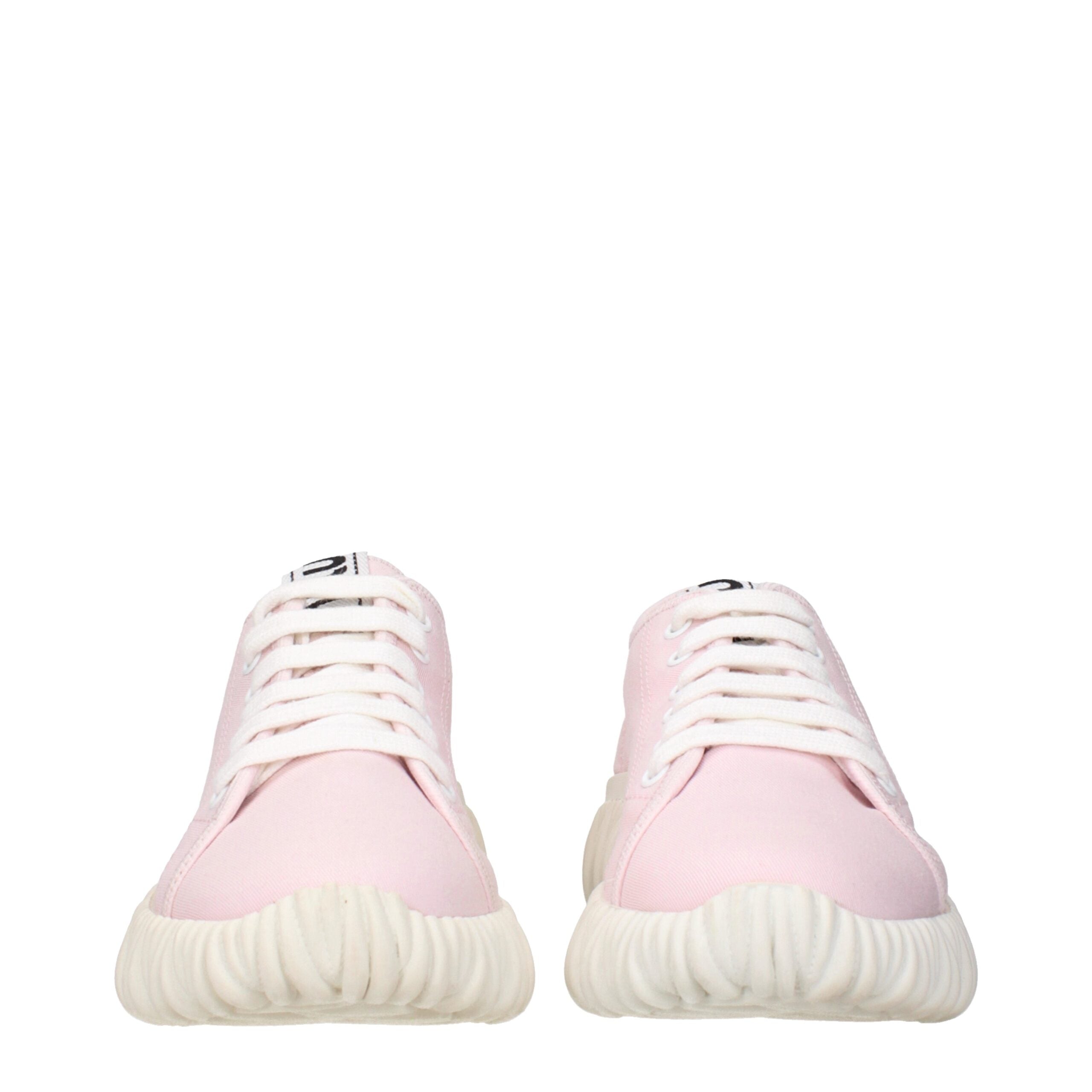 Pink Fabric Low Top SneakersDescription: The product with MPN 5E373DGUD010F0E18 and code F83678 fabric in pink is a sneakers designed by Miu Miu. It has features like front logo, back logo.Pink Fabric Low Top Sneakers${tagsMiu MiuAulae Pink Fabric Low Top