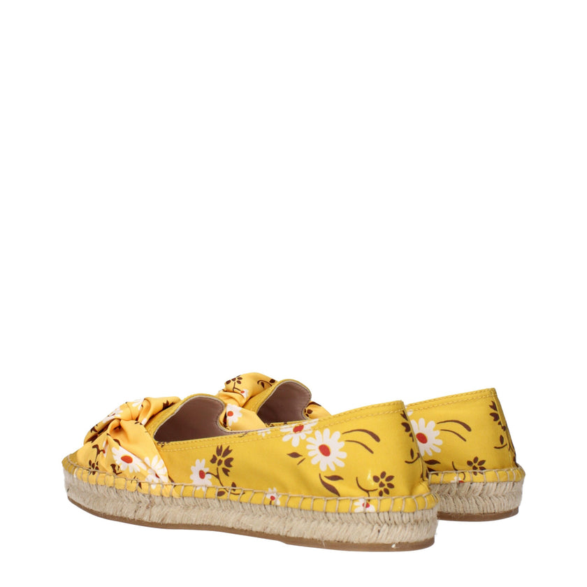 Yellow Fabric EspadrillesDescription: The product with MPN 5S037D3L8C025F0388 and code F83681 fabric in yellow is a espadrilles designed by Miu Miu. It has features like front detail.Yellow Fabric Espadrilles${tagsMiu MiuAulae Yellow Fabric Espadrilles Mi