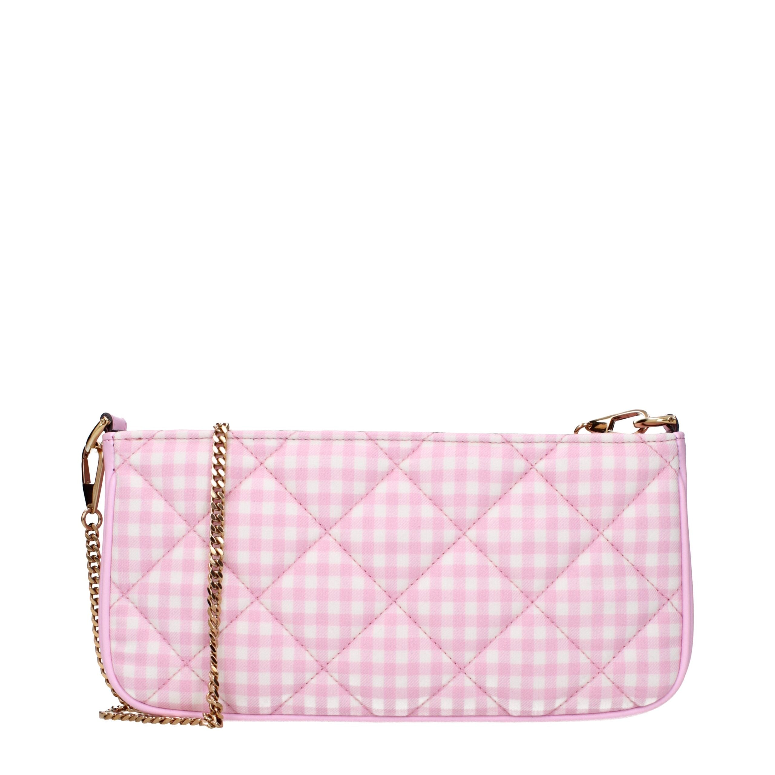 Pink Fabric Shoulder BagDescription: The product with MPN 10155411A139842PQ5VP and code F83750 fabric in pink is a shoulder bags designed by Versace. It has features like front detail.Pink Fabric Shoulder Bag${tagsVersaceAulae Pink Fabric Shoulder Bag Ver
