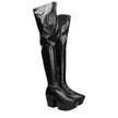 Black Leather Over The KneeDescription: The product with MPN 1WP1443LGW070F0002 and code F83858 leather in black is a boots designed by Prada. It has features like front logo, vintage effect.Black Leather Over The Knee${tagsPradaAulae Black Leather Over T