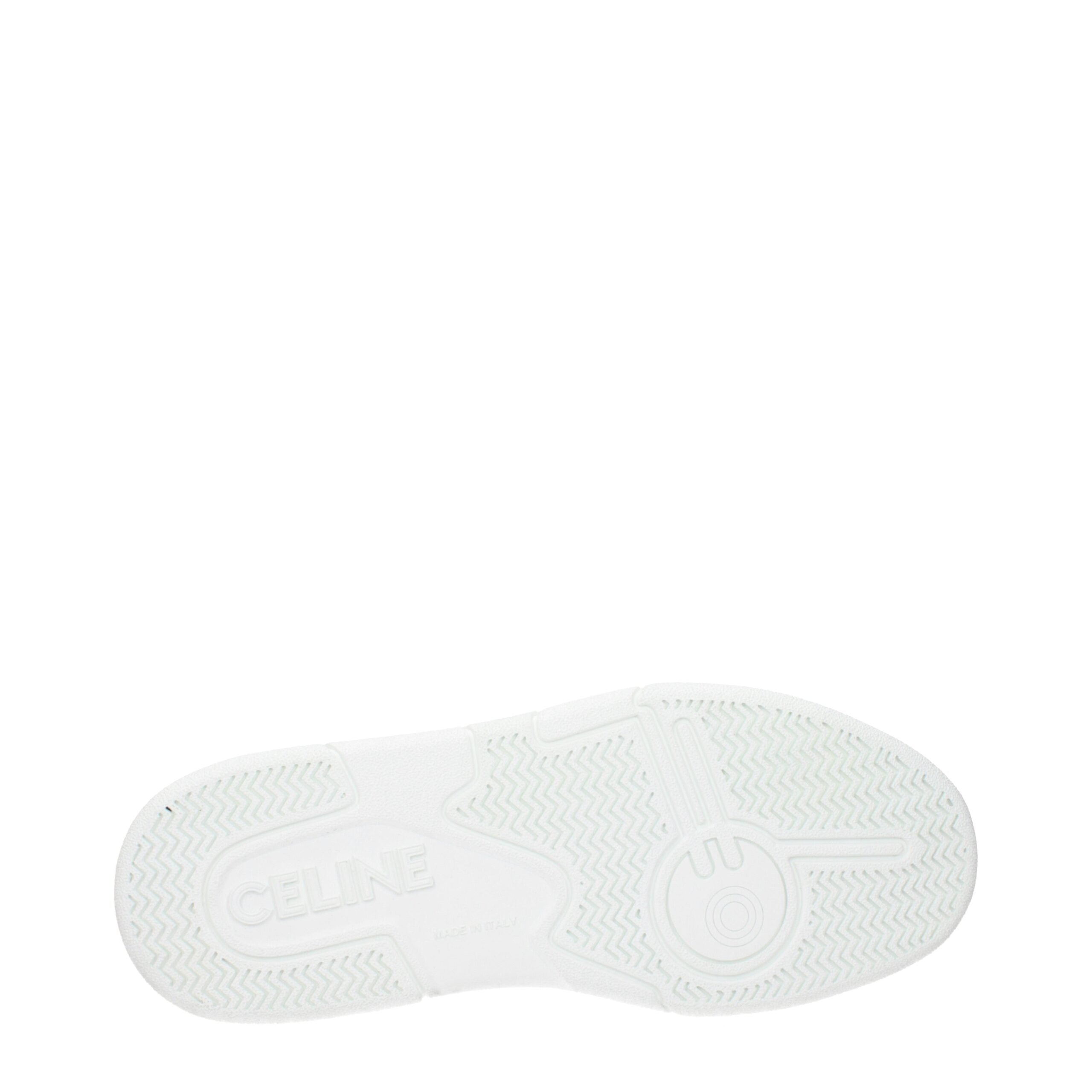 Celine Sportliche Sneakers aus weißem Leder
