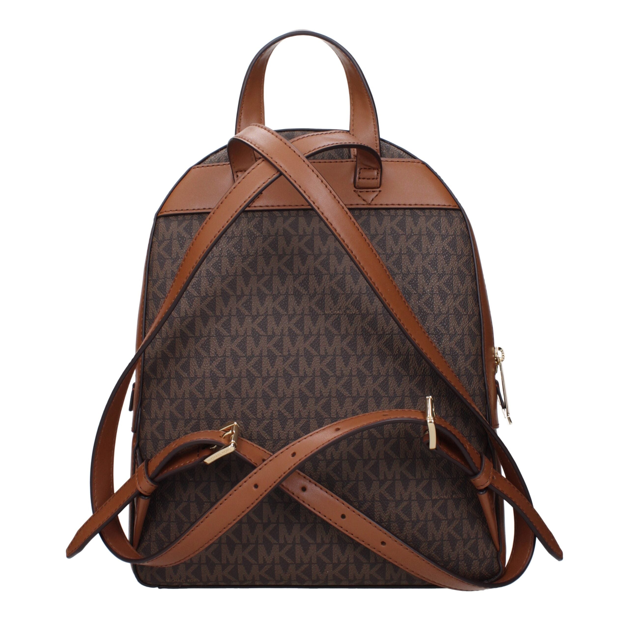 Brown Fabric BackpackDescription: The product with MPN 35S2G8TB2BBROWN and code F83864 fabric in brown is a backpacks and bumbags designed by Michael Kors. It has features like logo, front logo, adjustable straps.Brown Fabric Backpack${tagsMichael KorsAul