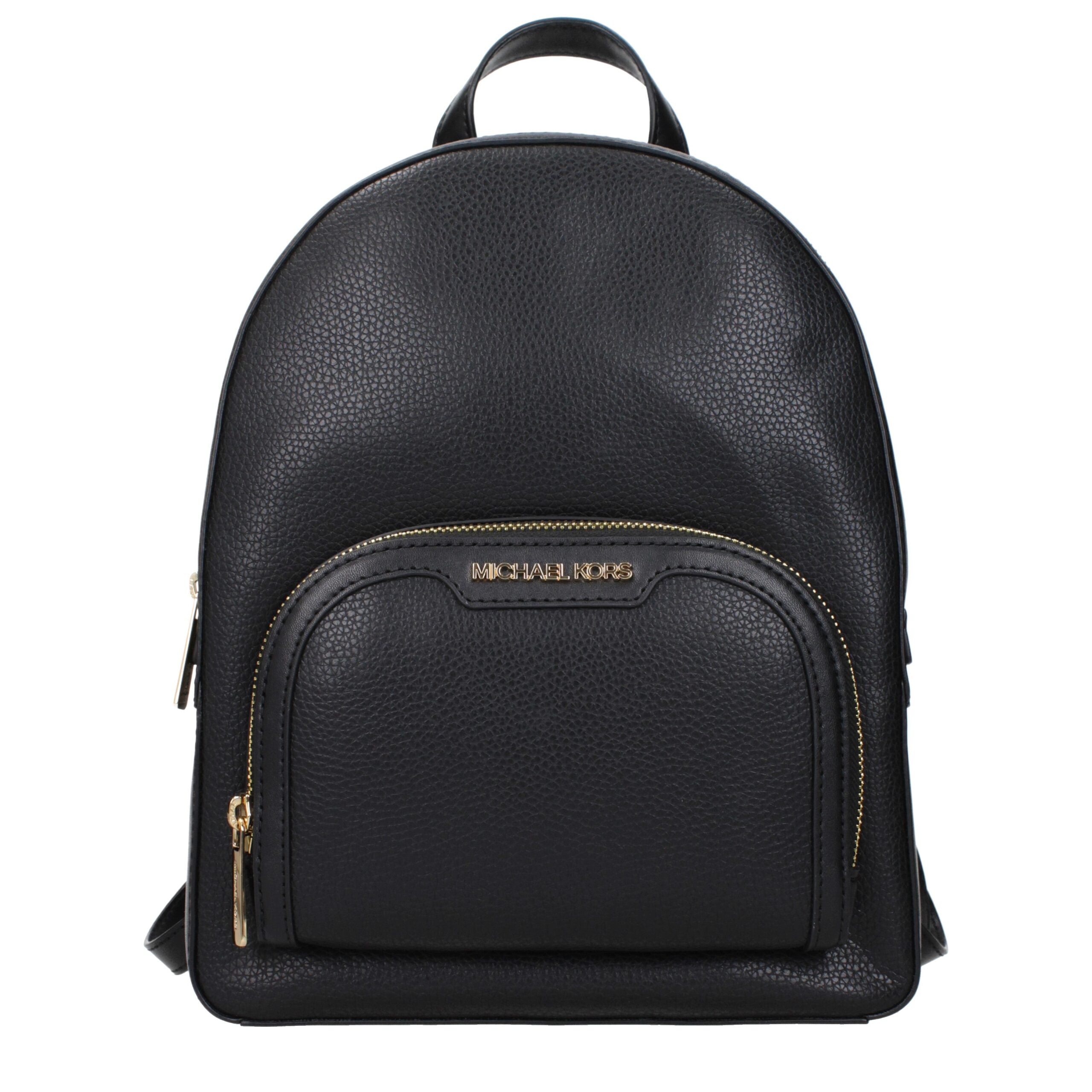 Black Leather BackpackDescription: The product with MPN 35S2G8TB2LBLACK and code F83865 leather in black is a backpacks and bumbags designed by Michael Kors. It has features like front logo, adjustable straps.Black Leather Backpack${tagsMichael KorsAulae