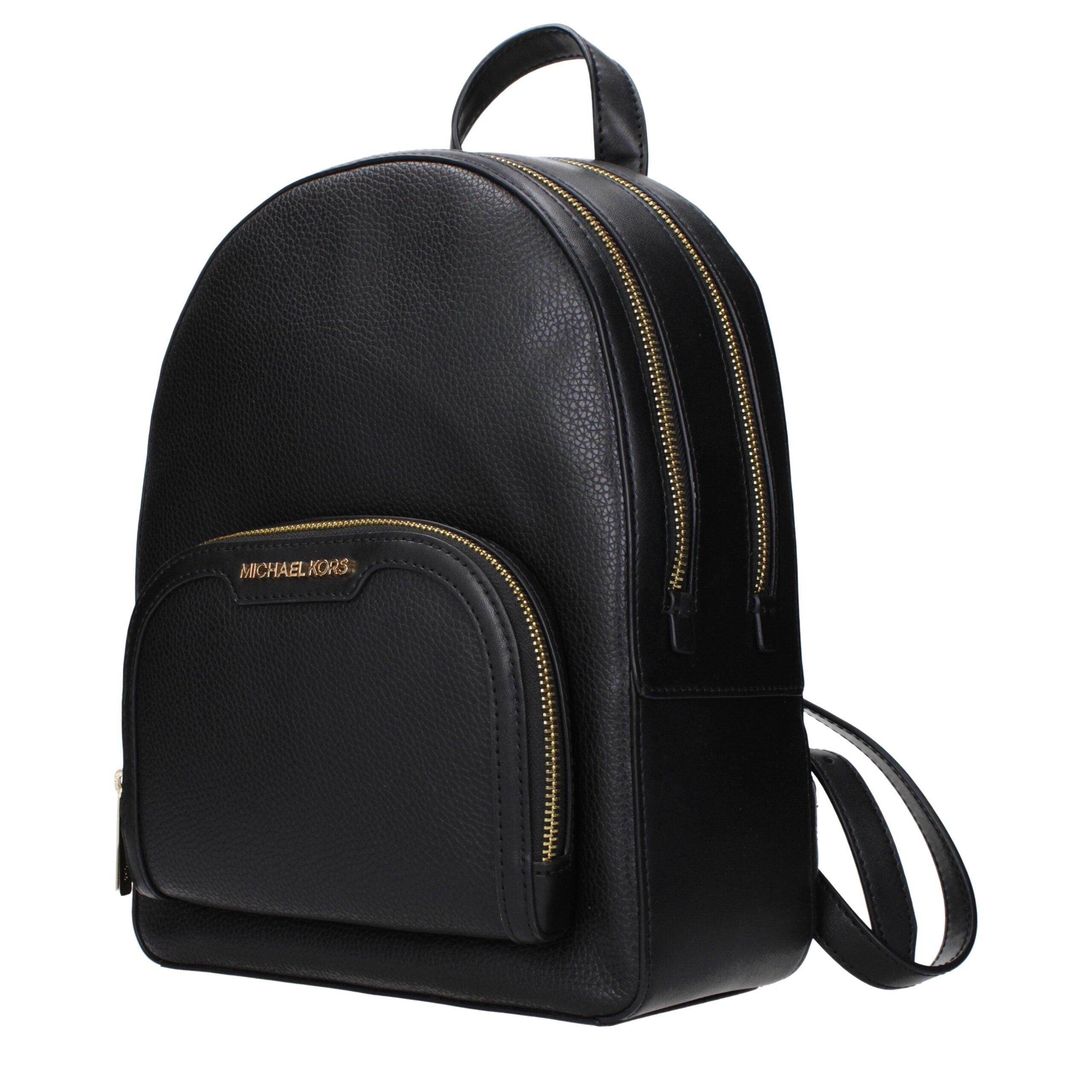 Black Leather BackpackDescription: The product with MPN 35S2G8TB2LBLACK and code F83865 leather in black is a backpacks and bumbags designed by Michael Kors. It has features like front logo, adjustable straps.Black Leather Backpack${tagsMichael KorsAulae