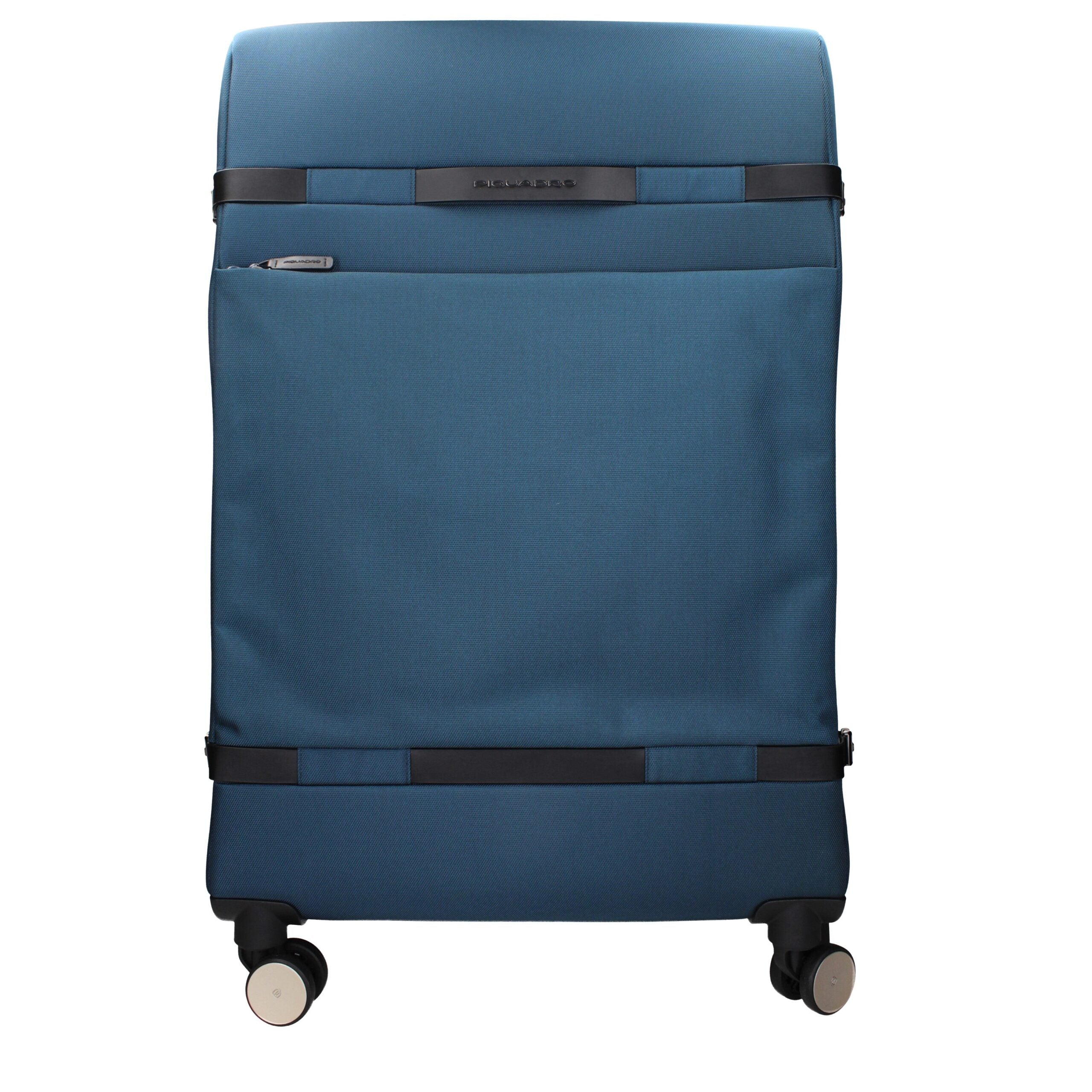 Blauer Trolley aus Synthetik mit TSA-Schloss von Piquadro