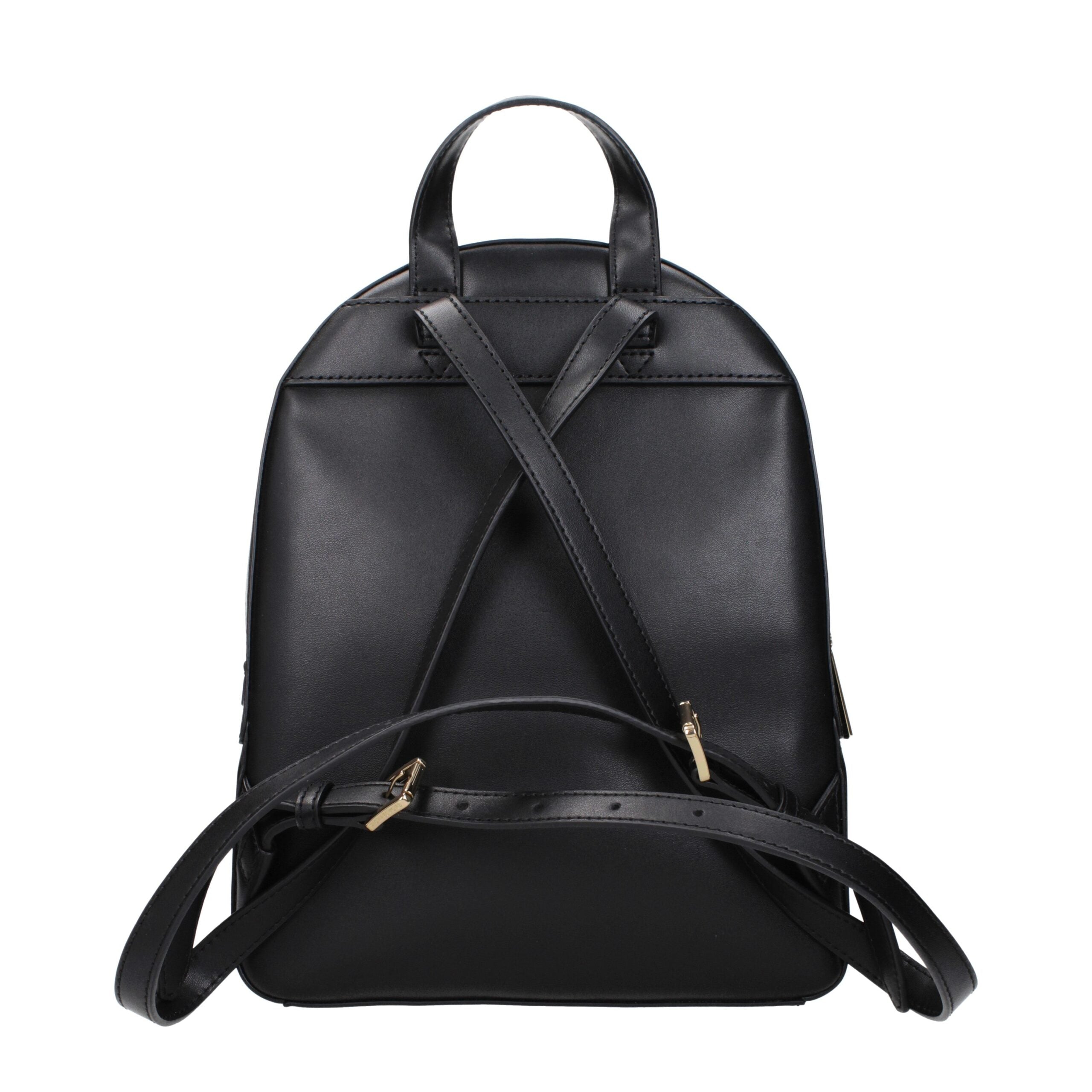 Black Leather BackpackDescription: The product with MPN 35S2G8TB2LBLACK and code F83865 leather in black is a backpacks and bumbags designed by Michael Kors. It has features like front logo, adjustable straps.Black Leather Backpack${tagsMichael KorsAulae