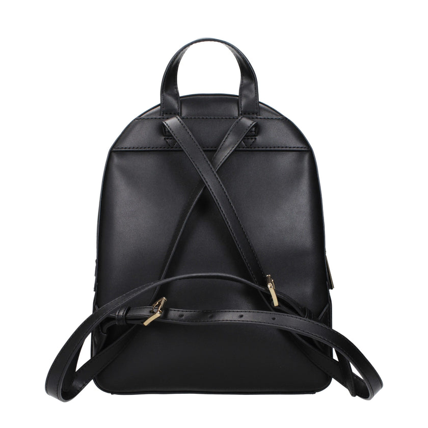 Black Leather BackpackDescription: The product with MPN 35S2G8TB2LBLACK and code F83865 leather in black is a backpacks and bumbags designed by Michael Kors. It has features like front logo, adjustable straps.Black Leather Backpack${tagsMichael KorsAulae