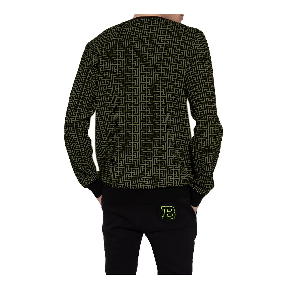 Green Wool SweaterBalmain wool and linen sweater with all-over logo pattern printGreen Wool Sweater${tagsBalmainAulae Green Wool Sweater BalmainAulae Green Wool Sweater Balmain wool and linen sweater with all-over logo pattern print 110295875926,11273,Bal