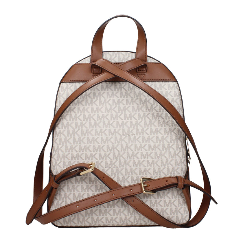 Beige Fabric BackpackDescription: The product with MPN 35S2G8TB2BVANILLA and code F83864 fabric in beige is a backpacks and bumbags designed by Michael Kors. It has features like logo, front logo, adjustable straps.Beige Fabric Backpack${tagsMichael KorsA
