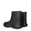 Black Cotton Ankle BootsDescription: The product with MPN 1T859M3LKD025F0002 and code F83672 rubber in black is a ankle boots designed by Prada. It has features like side logo, back logo. Additional Info: Style: Casual Shoe sole: Rubber Shoe tip: Round to