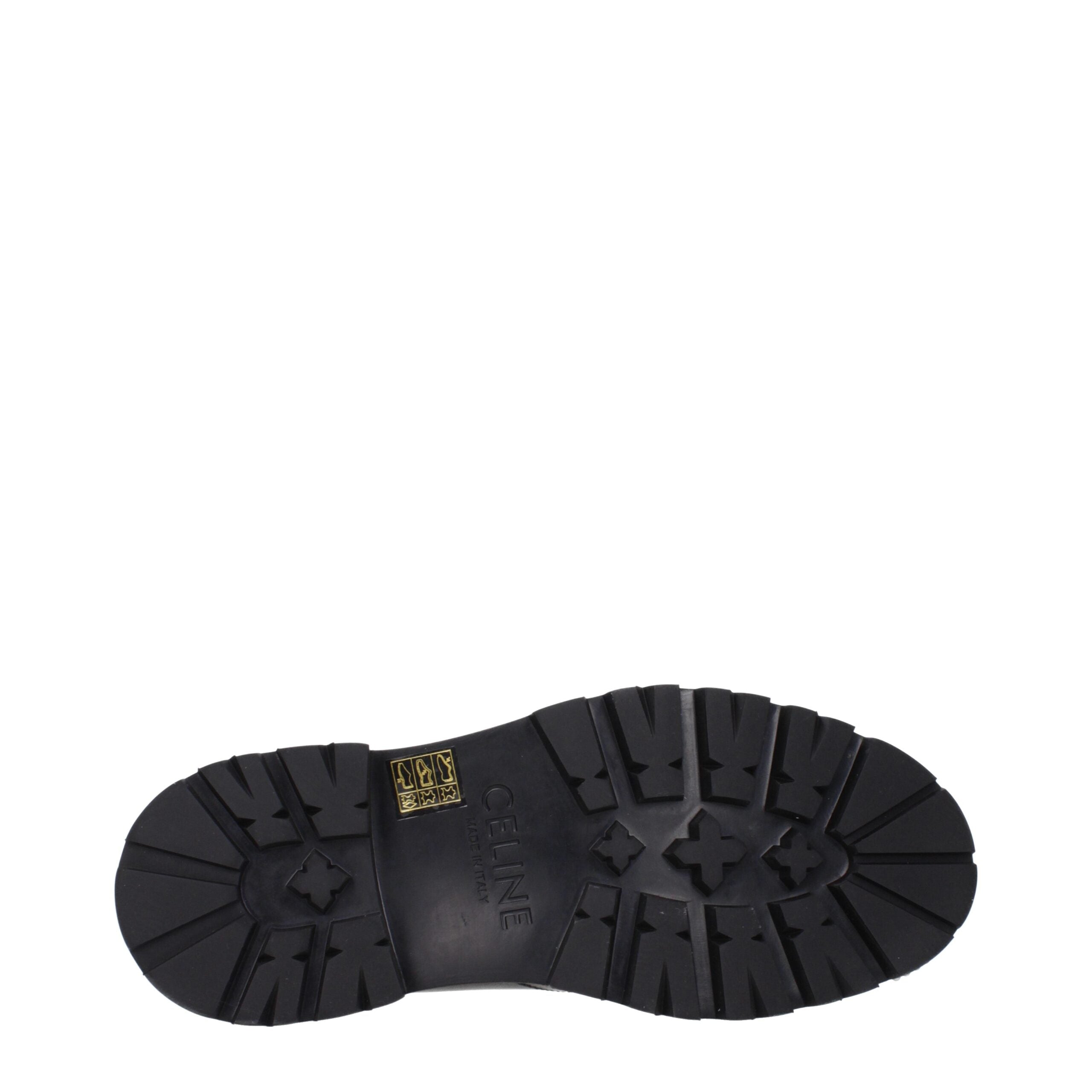 Black Leather Oxfords And DerbiesDescription: The product with MPN 353303602C38NO and code F83851 leather in black is a lace up and monkstrap designed by Celine. It has features like front logo, back logo.Black Leather Oxfords And Derbies${tagsCelineAulae