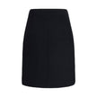 Black Wool Midi SkirtChloé’s Bouclé wool midi Skirt is a sleek, structured piece designed to hit the knee. Crafted from premium bouclé wool, it features front flap pockets accented with gold-tone buttons. The side zip and hook fastening on the left hip en
