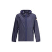 Blue Nylon Shell JacketMoncler x Gilga Farm di Donald Glover Hamlin waterproof Jacket made of ripstop nylon, a highly resistant and water-repellent technical fabric, perfect for tackling variable weather conditions. It features a high collar with adjustab