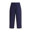 Blue Cotton Casual PantsThe Moncler x Gilga Farm cotton gabardine Pants by Donald Glover combine functionality with contemporary style. Part of the Moncler Genius line, they feature an elasticated waistband and two side welt pockets. A drawstring leg allo