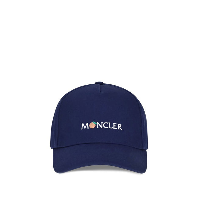 Blue Cotton Cap (Baseball Hat)The Moncler x Gilga Farm by Donald Glover Baseball Cap is crafted from durable gabardine and features a creative reinterpretation of the logo. An essential yet distinctive style accessory that reflects the unique aesthetic of