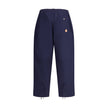 Blue Cotton Casual PantsThe Moncler x Gilga Farm cotton gabardine Pants by Donald Glover combine functionality with contemporary style. Part of the Moncler Genius line, they feature an elasticated waistband and two side welt pockets. A drawstring leg allo