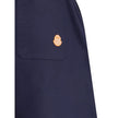 Blue Cotton Casual PantsThe Moncler x Gilga Farm cotton gabardine Pants by Donald Glover combine functionality with contemporary style. Part of the Moncler Genius line, they feature an elasticated waistband and two side welt pockets. A drawstring leg allo