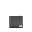 Black Calf Leather Bos Taurus WalletBalenciaga’s Logo plaque Wallet combines elegance and functionality in a compact, sophisticated design. Featuring eight card slots and a bill compartment, it is perfect for everyday organization. On the inside, the gold