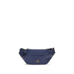 Blue Nylon Clutch BagMoncler’s Durance Fanny Pack is made of water-repellent nylon, perfect for providing protection and water resistance. Enhanced with quality leather trim, it features an adjustable belt for a customizable fit. The zippered closure and