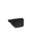 Black Nylon Clutch BagMoncler’s Durance Fanny Pack is made of water-repellent nylon, perfect for providing protection and water resistance. Enhanced with quality leather trim, it features an adjustable belt for a customizable fit. The zippered closure and