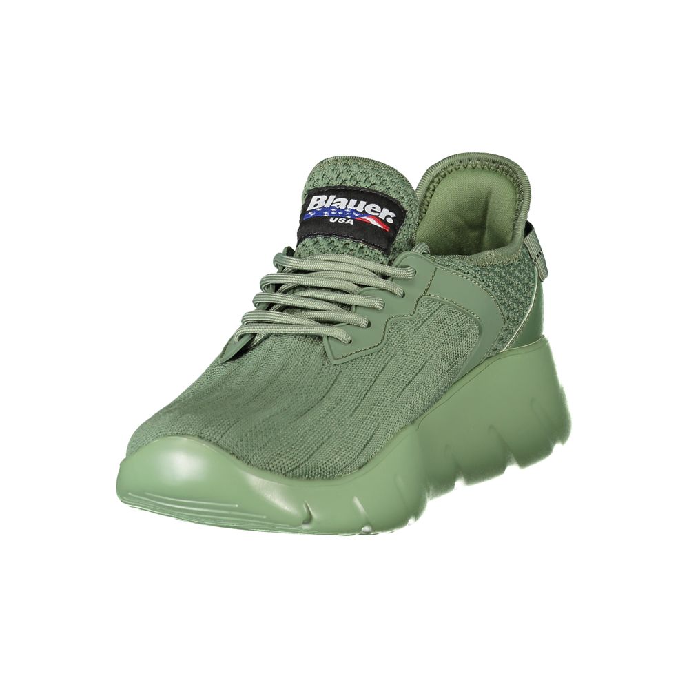 Verde Synthetic Men's Sneaker with Logo Detail