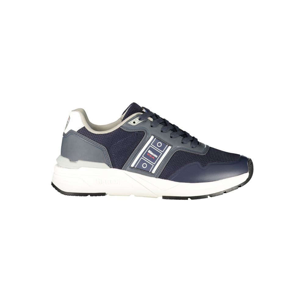Blu Herren-Sneaker aus Synthetik mit Logo-Detail