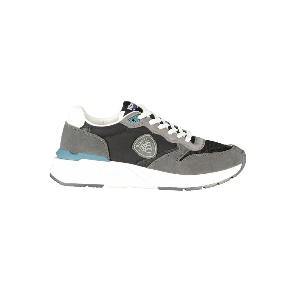 Schwarzer Herren-Sneaker aus Kunstleder von Blauer