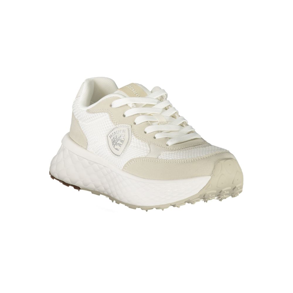 White Synthetic Women’s Sneaker with Removable Footbed