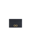 Card HolderCalfskin Card Holder by Ferragamo, grained leather design, card slot on front, iconic embossed Gancini logo on front, card slot on back, iconic brand signature printed in contrast on back. Season: AW25 Dimension: 10×10 Composition: GENERAL 100%