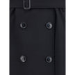 Black Cashmere CoatKensington Coat by Burberry is a timeless classic with impeccable style. It features a double-breasted button closure, hook-and-eye collar, epaulettes and waist belt. Buttoned welt pockets, strappy cuffs and a buttoned back vent complet