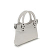 White Calf Leather Bos Taurus HandbagBalenciaga’s Le City First Handbag is made of fine Arena Storico lambskin, with two hand-woven handles that enhance its craftsmanship. The adjustable and removable shoulder strap, which features a shoulder reinforcemen