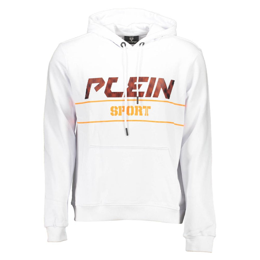 White Cotton Sweatshirtlong-sleeved sweatshirt with hood, 1 central pocket, contrasting details, print, logoWhite Cotton Sweatshirt${tagsPlein SportAulae White Cotton Sweatshirt Plein SportAulae White Cotton Sweatshirt long-sleeved sweatshirt with hood, 1