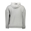 Gray Cotton Men's Hooded SweaterElevate your off-duty wardrobe with the sleek sophistication of Plein Sport’s hooded sweatshirt. Cast in a versatile gray hue, this long-sleeved athletic marvel blends comfort with cutting-edge style. Featuring a central po