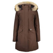 Brown Cotton Jackets & CoatLONG JACKET WITH LONG SLEEVES WITH HOOD AND REMOVABLE FUR, 2 POCKETS, ZIP AND BUTTONS, LOGOBrown Cotton Jackets & Coat${tagsWoolrichAulae Brown Cotton Jackets & Coat WoolrichAulae Brown Cotton Jackets & Coat LONG JACKET WITH LON