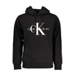 Black Cotton Men SweaterExperience the epitome of bold sophistication with Calvin Klein’s hooded sweatshirt. Crafted with the contemporary trendsetter in mind, this stunning black piece is a masterclass in understated luxury. Its premium 100% organic cott