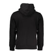 Black Cotton Men SweaterExperience the epitome of bold sophistication with Calvin Klein’s hooded sweatshirt. Crafted with the contemporary trendsetter in mind, this stunning black piece is a masterclass in understated luxury. Its premium 100% organic cott