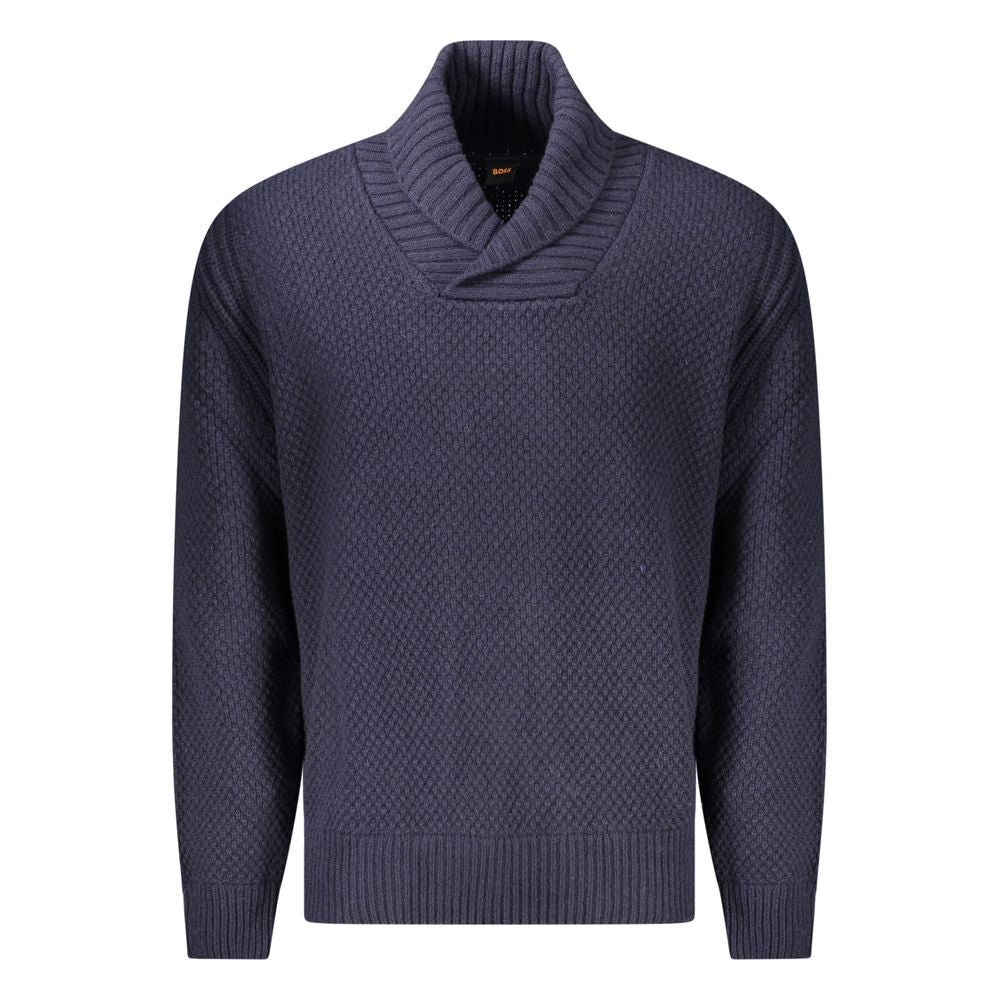 Blue Wool SweaterLONG SLEEVE SWEATER, CONTRASTING DETAILS, LOGOBlue Wool Sweater${tagsHugo BossAulae Blue Wool Sweater Hugo BossAulae Blue Wool Sweater LONG SLEEVE SWEATER, CONTRASTING DETAILS, LOGO 110296138070,11273,Blue,Clothing,Hugo Boss,M,Men,New wit