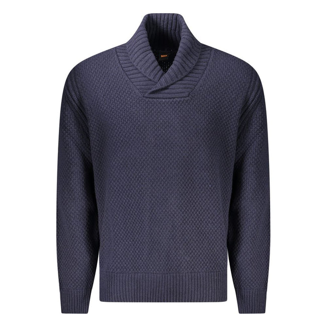 Blue Wool SweaterLONG SLEEVE SWEATER, CONTRASTING DETAILS, LOGOBlue Wool Sweater${tagsHugo BossAulae Blue Wool Sweater Hugo BossAulae Blue Wool Sweater LONG SLEEVE SWEATER, CONTRASTING DETAILS, LOGO 110296138070,11273,Blue,Clothing,Hugo Boss,M,Men,New wit